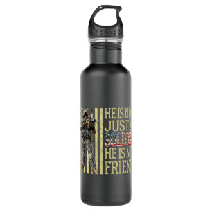 Mein bester Freund ist ein Soldat, ein Freund der  Edelstahlflasche