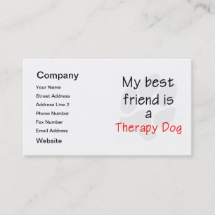 Mein bester Freund ist ein Therapie-Hund Visitenkarte