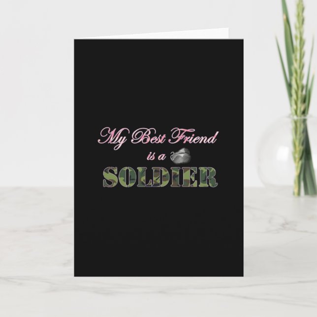 Mein bester Freund ist Soldat - Militärsprecher Karte (Vorderseite)