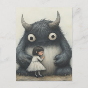 Mein bester Freund Kind und Monster Postkarte