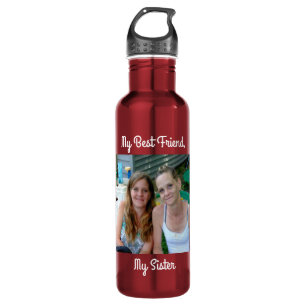 Mein bester Freund, meine Schwester, Personalisier Edelstahlflasche