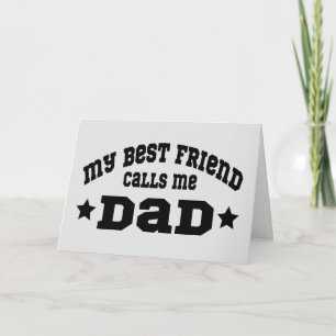 Mein bester Freund nennt mich Papa Vatertag Retro- Karte