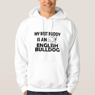 Mein bester Kumpel ist ein englisches Bulldoggen-H Hoodie