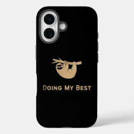 Mein bestes Glitter Faultier tun iPhone 16 Hülle