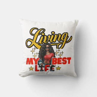 Mein bestes Leben leben – Inspiratives Kissen