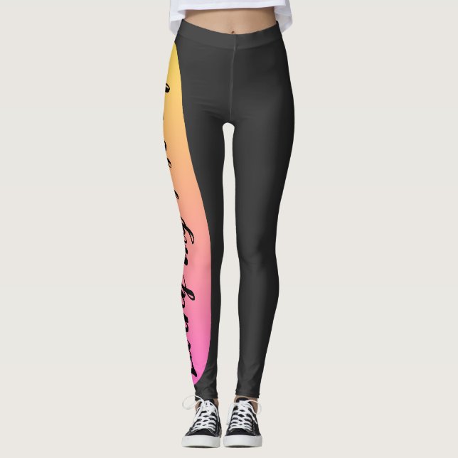 Mein bestes Leben Leggings (Vorderseite)
