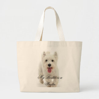 Mein Bestie ist ein Westie Jumbo Stoffbeutel