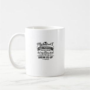 Mein Bett und ich Lustige Schlaf-Typografie-Quote Kaffeetasse