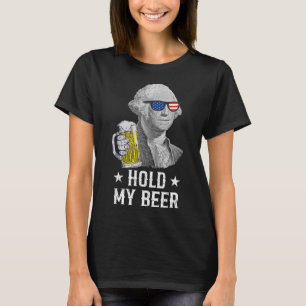 Mein Bierchen George Washington Patriot Funny 4. J T-Shirt