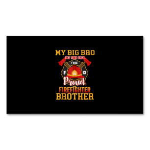 Mein Big Bro hat deinen Back-Stolz-FeuerwehrBruder Magnetische Visitenkarte
