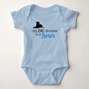 Mein Big Brother ist ein Boxer Hund Baby Bodysuit Baby Strampler