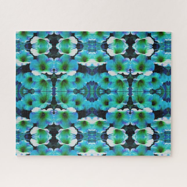 Mein blaues Petunia-Puzzle (Horizontal)