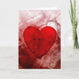 Mein blutiger Valentinsgruß Feiertagskarte