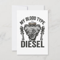 Mein Bluttyp Diesel Funny Auto Mechanic Handyman