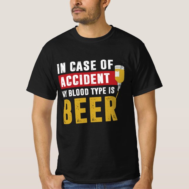Mein Bluttyp ist Bier T-Shirt (Vorderseite)