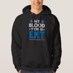 Mein Bluttyp ist eine paramedische Ersthasie Hoodie
