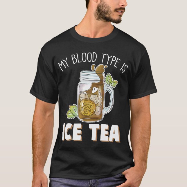 Mein Bluttyp ist Eisteppich, der einen sonnigen Te T-Shirt (Vorderseite)