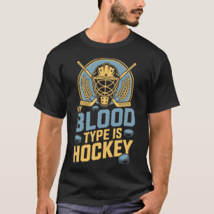 Mein Bluttyp ist Hockey, Eishockeyspieler-Trainer  T-Shirt