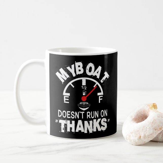 Mein Boot läuft nicht aus DANK, der lustige Kapitä Kaffeetasse (Mit Donut)