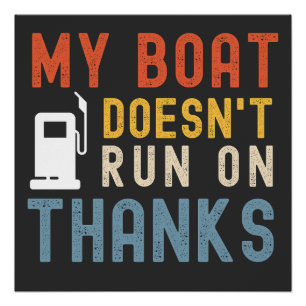 Mein Boot läuft nicht dank Shirt Poster
