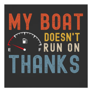 Mein Boot läuft nicht dank Shirt Poster
