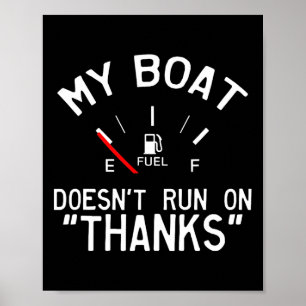 Mein Boot läuft nicht dank sonnigen Boots Poster