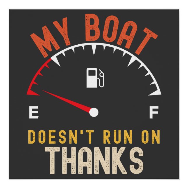 Mein Boot läuft nicht danke. Poster (Vorderseite)