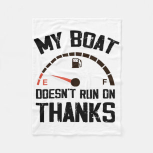 Mein Boot läuft nicht mit Danke Lustiges Bootfahre Fleecedecke