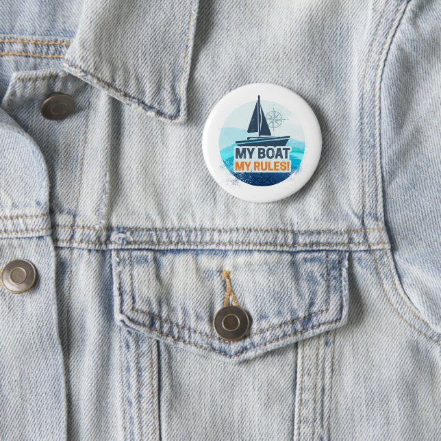 Mein Boot, meine Regeln für Kapitän oder Skipper V Button (Beispiel)