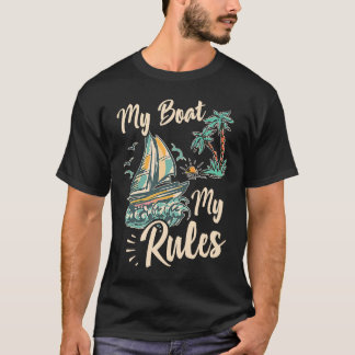 Mein Boot, meine Regeln Katamaran Kapitän 2 T-Shirt