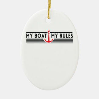 Mein Boot meine Regeln Keramikornament