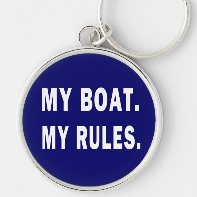 Mein Boot. Meine Regeln - lustige Bootfahrt Schlüsselanhänger (Vorne)