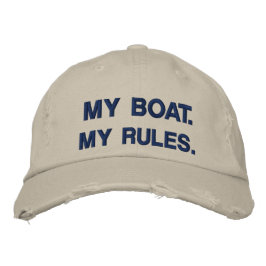 Mein Boot. Meine Regeln - lustiges Boot Bestickte Kappe