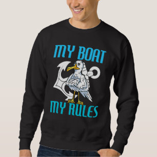 Mein Boot, meine Regeln, Seagull Captain Sweatshirt