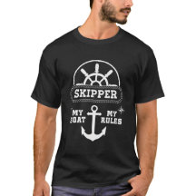 Mein Boot regiert das lustige Nautical Skipper Cru