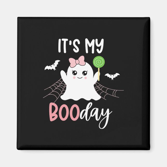 Mein Bootstag Niedliches Halloween-Geburtstagsgeis Magnet (Vorne)