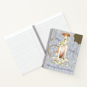 Mein Borzoi Ate My Lessingplan Notizbuch