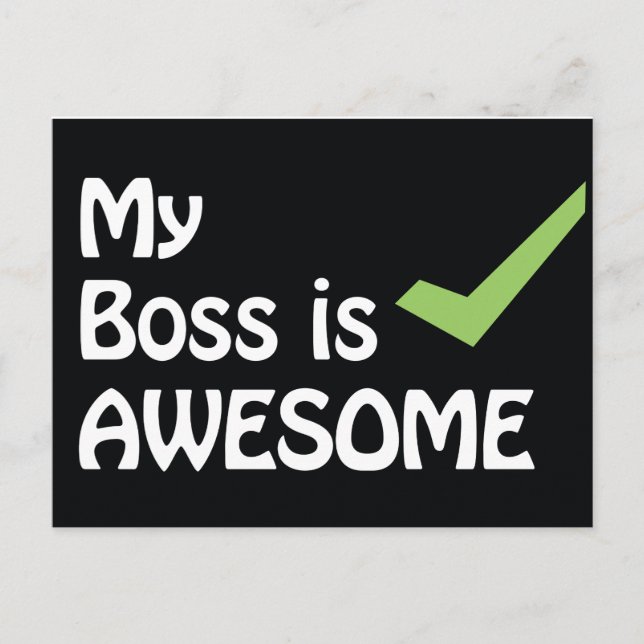 Mein Boss ist Phantastisch Postkarte (Vorderseite)