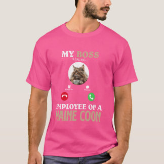MEIN BOSS-MITARBEITER EINES MAINE-COON-KatzenROUHE T-Shirt