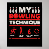 Mein Bowling Technik Bowl Yell um 10 Button beten