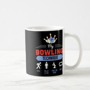 Mein Bowling Technique Bowling Funny Bowler Gesche Kaffeetasse