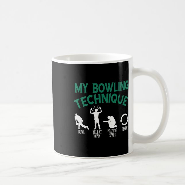 Mein Bowling Technique Bowling Kaffeetasse (Rechts)