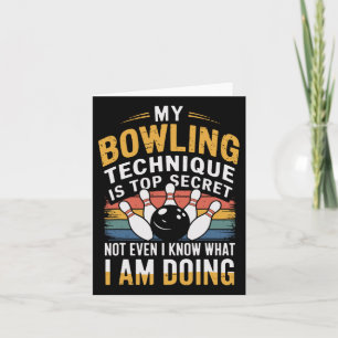 Mein Bowling Technique Funny Bowling Karte