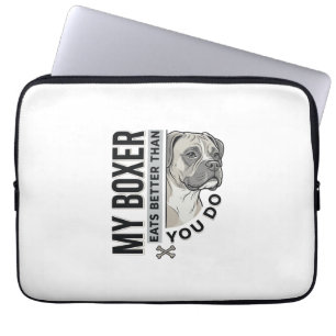 Mein Boxer frisst besser als du Hundeliebhaber-Shi Laptopschutzhülle
