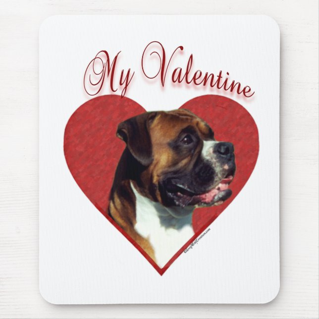 Mein Boxer Valentine Mousepad (Vorne)