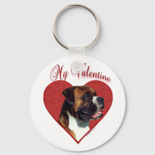 Mein Boxer Valentine Schlüsselanhänger