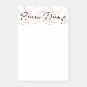Mein Brain Dump Desk Notepad Post-it Klebezettel