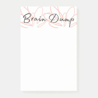 Mein Brain Dump Desk Notepad Post-it Klebezettel