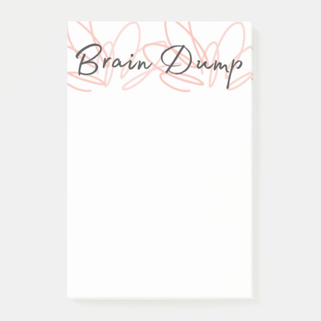 Mein Brain Dump Desk Notepad Post-it Klebezettel (Vorderseite)