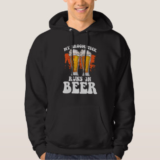 Mein Broomstick läuft auf BierHalloween-Hexenmeist Hoodie